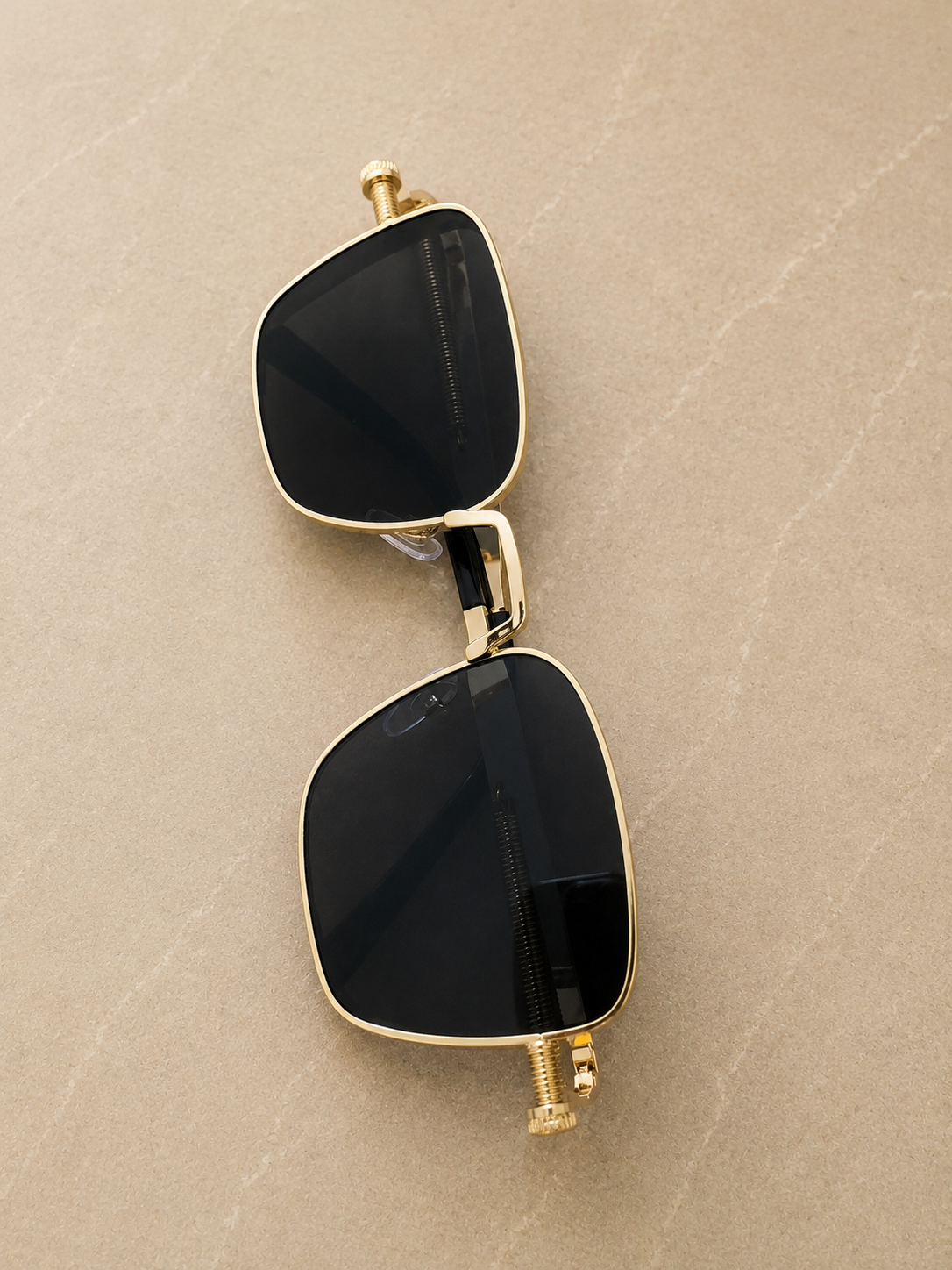 Luxury Square Gold Frame Sunglasses – UV400 Women’s Fashion Eyewear