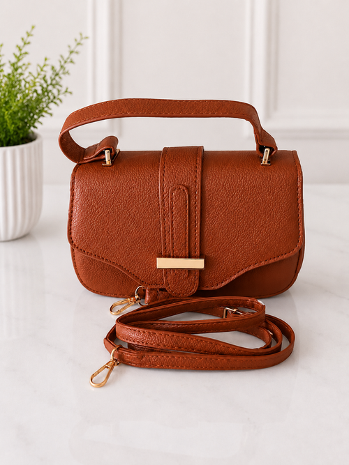 Elegant Top Handle Crossbody Handbag for Women – 4 Colours