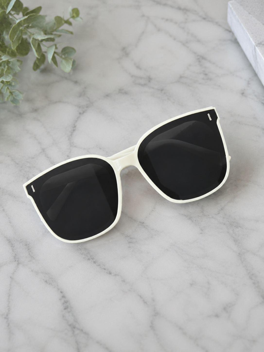 Oversized Square Sunglasses – UV Protection | Black & White